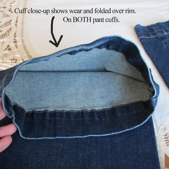 Love & Legend Straight-Leg Mid/High-Rise Dark Blue Jeans Size 20 *issues* - Picture 10 of 11